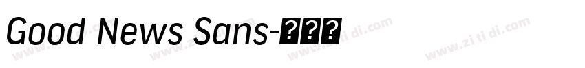 Good News Sans字体转换